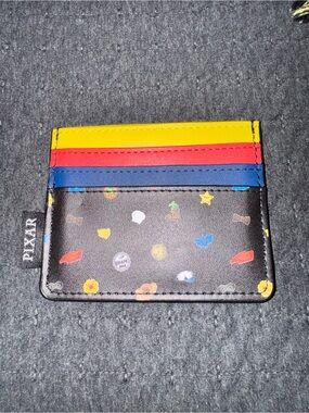 Pixar Black Multi-Color Card Holder